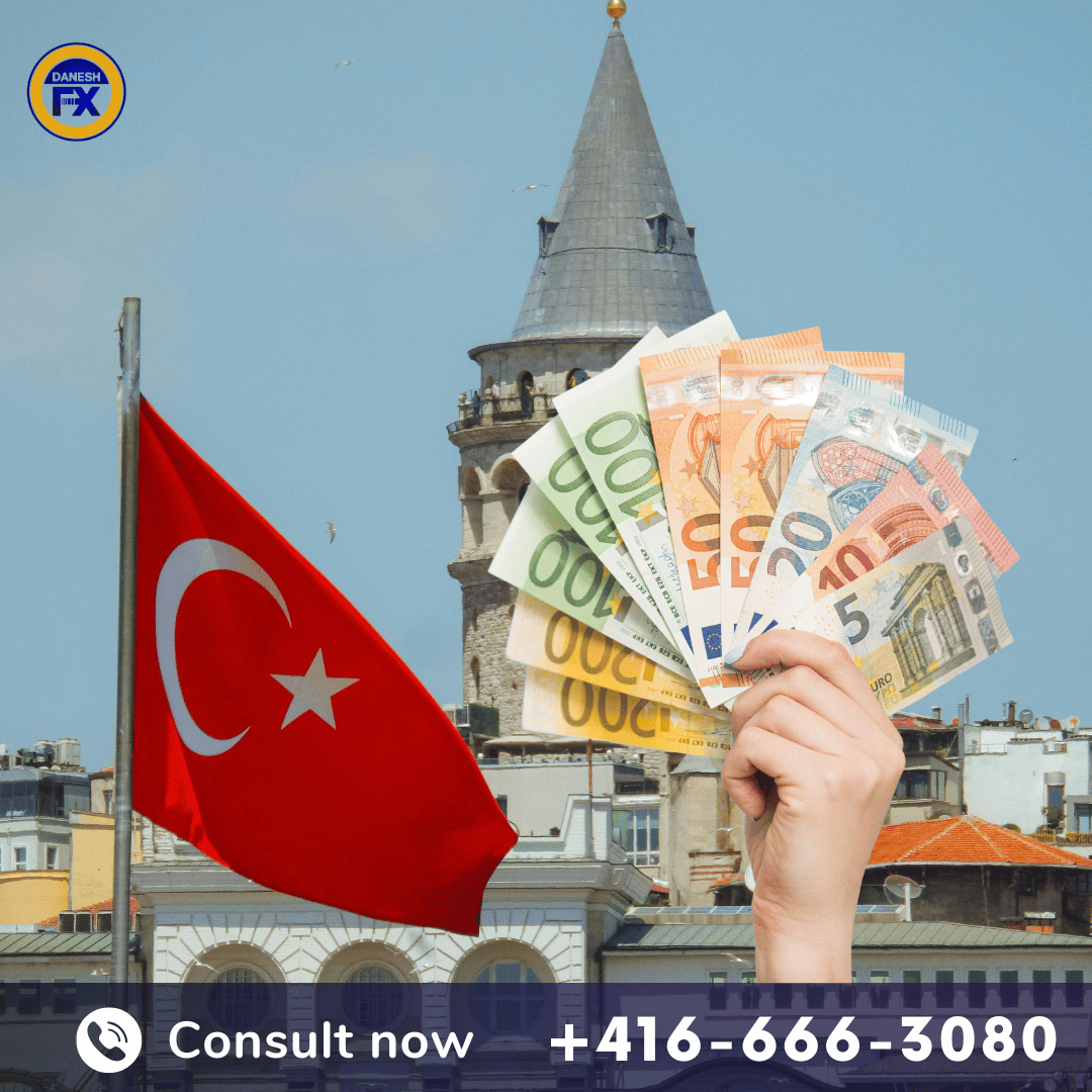 دریافت یورو نقدی و حواله از صرافی دانش کانادا