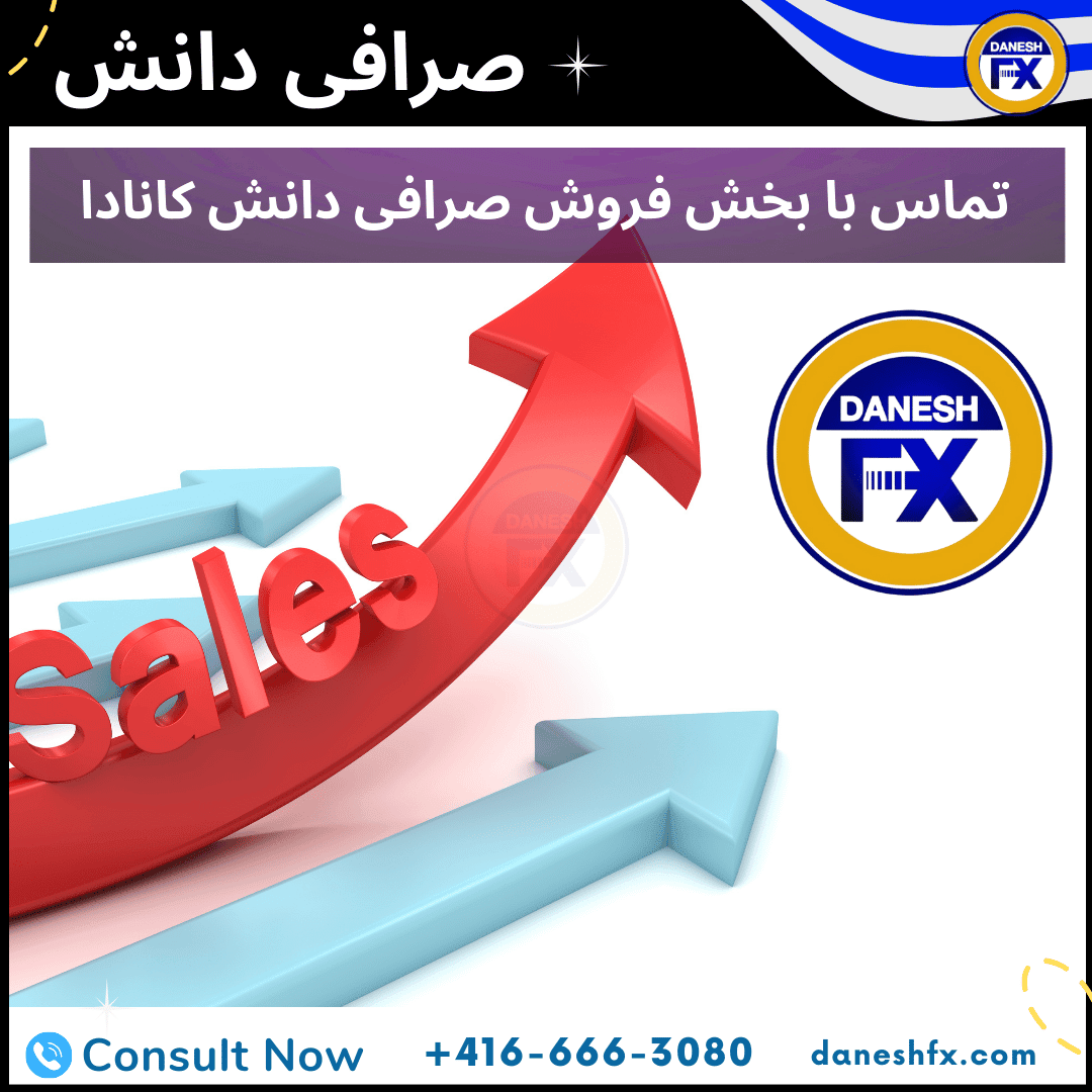 تماس با بخش فروش صرافی دانش کانادا